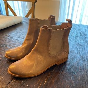 Frye leather booties. Size 6. Grey/brown leather
